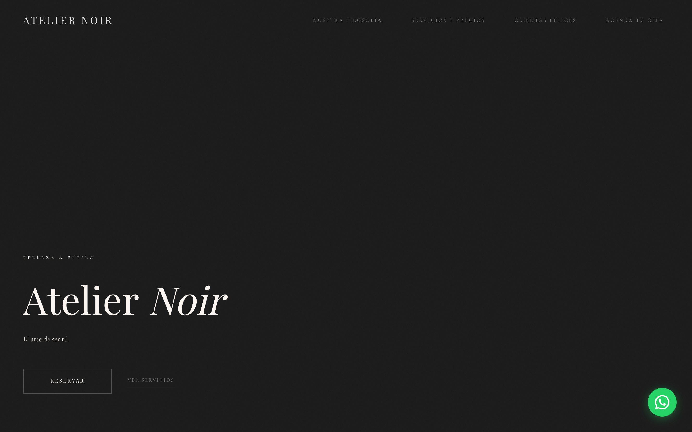Sitio web de Atelier Noir