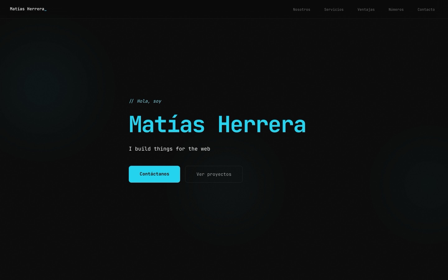 Sitio web de Matías Herrera