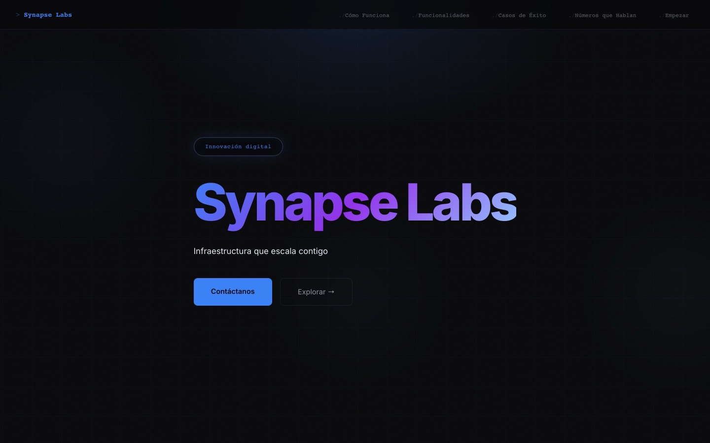 Sitio web de Synapse Labs