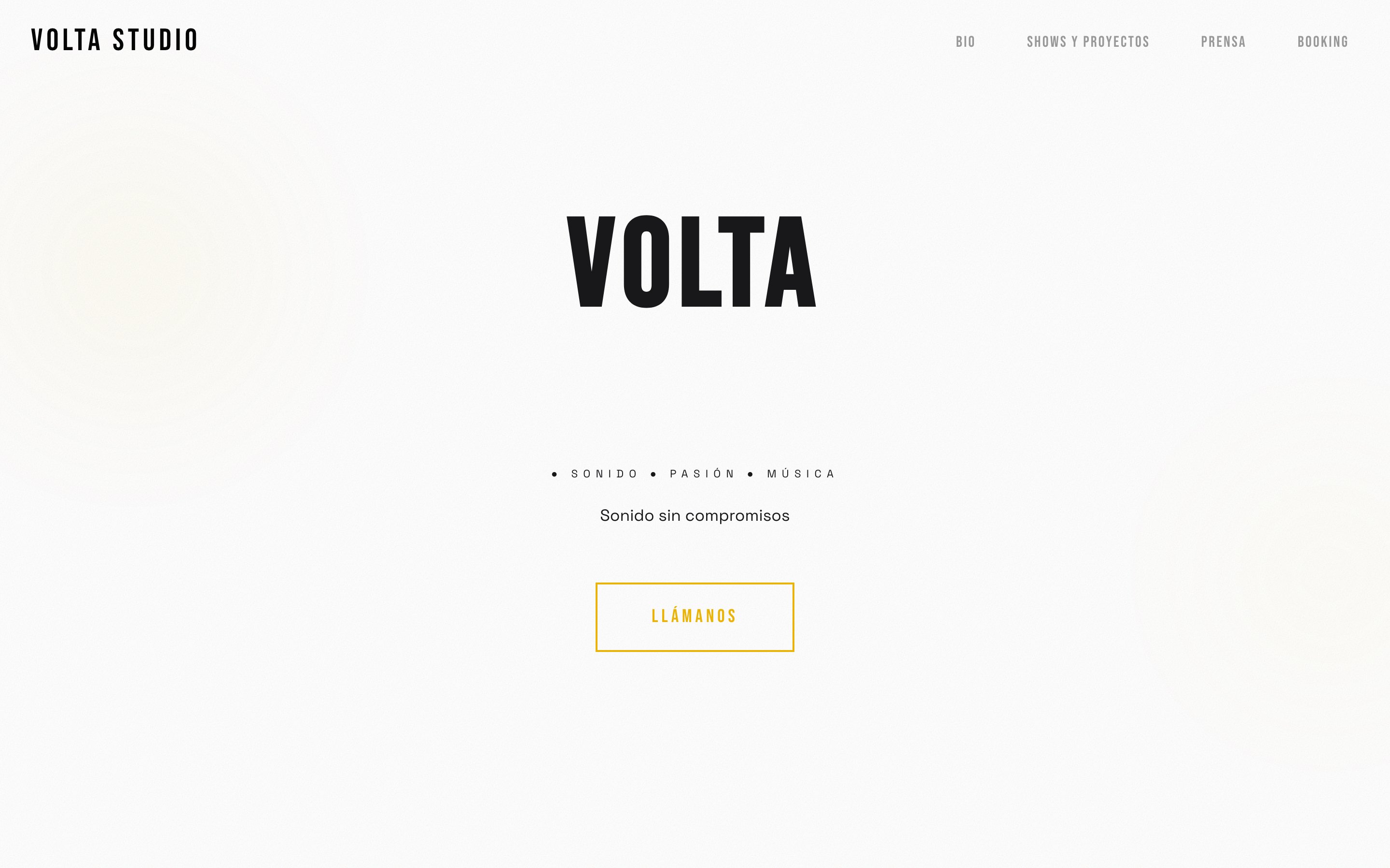 Sitio web de VOLTA Studio
